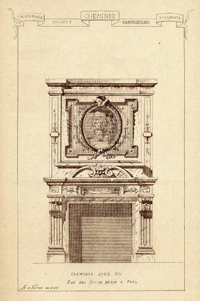 建筑，壁炉架，壁炉架，壁炉架，建筑特色，艺术印刷图片下载