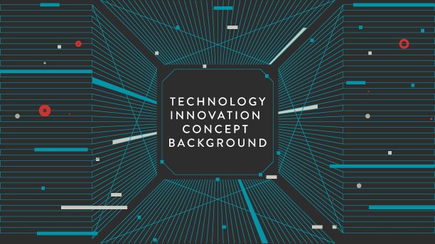 黑色背景下的高科技数字传播理念图片下载