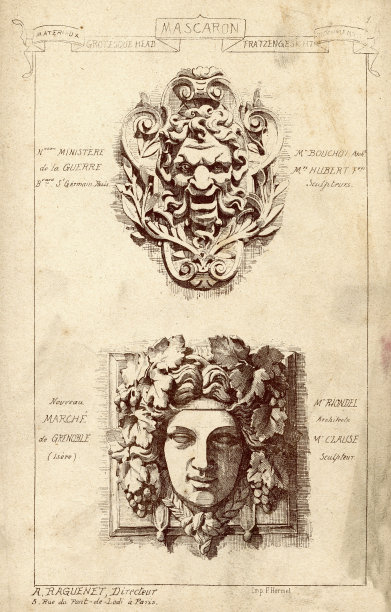 建筑，建筑欲望，Mascaron，装饰性的面孔图片下载