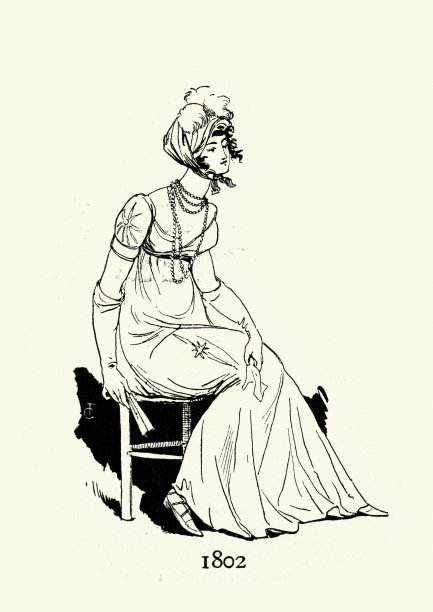 高腰裙，长袖手套，古装图片下载