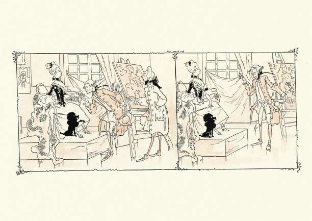 18世纪法国贵族夫人，有肖像画图片下载