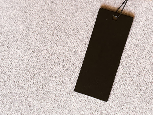 豪华黑色时装标签标签，销售价格卡织物背景，购物和零售图片下载
