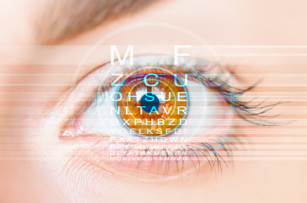 眼睛和视力检查的近照图片下载