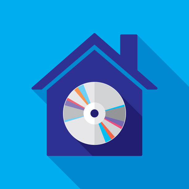 房子CD Icon Flat图片下载