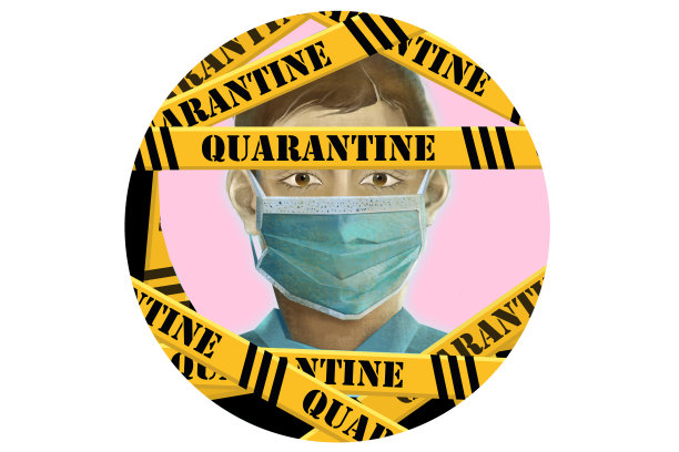 一个被隔离的男孩的肖像图片下载