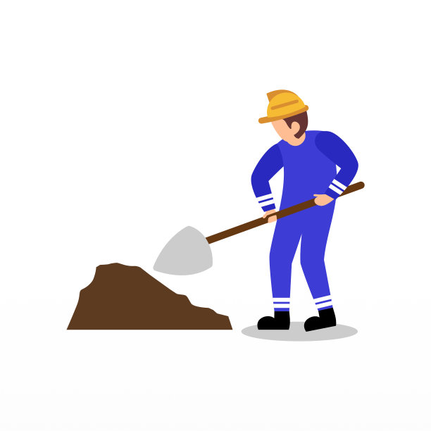 工人人物插画背景图片下载