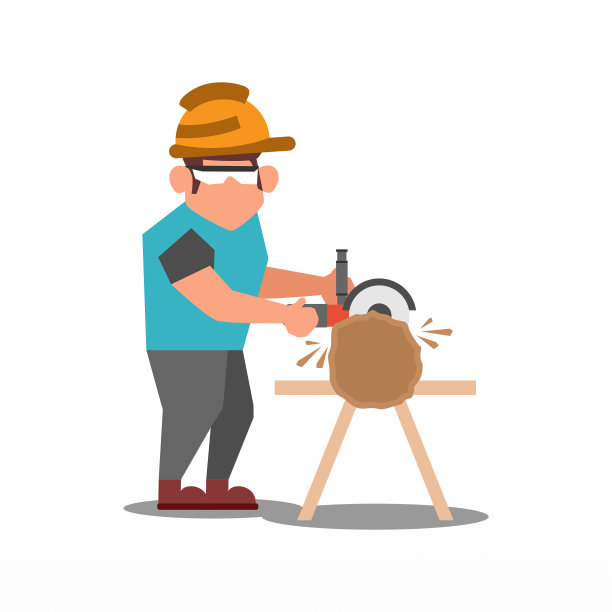 工人人物插画背景图片下载