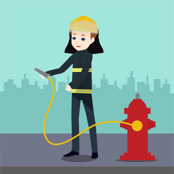 工人人物插画背景图片下载