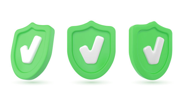 概念盾，保险3d插图图标，隔离在白色背景上图片下载