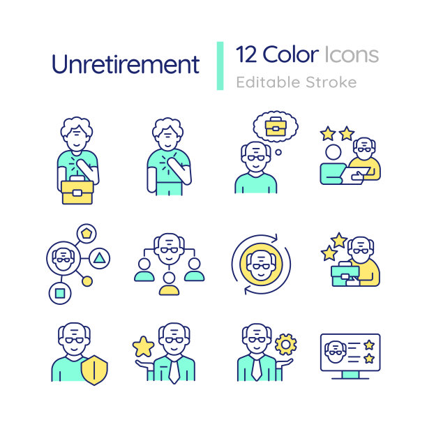 可自定义的多色线图标集，用于取消退役图片下载