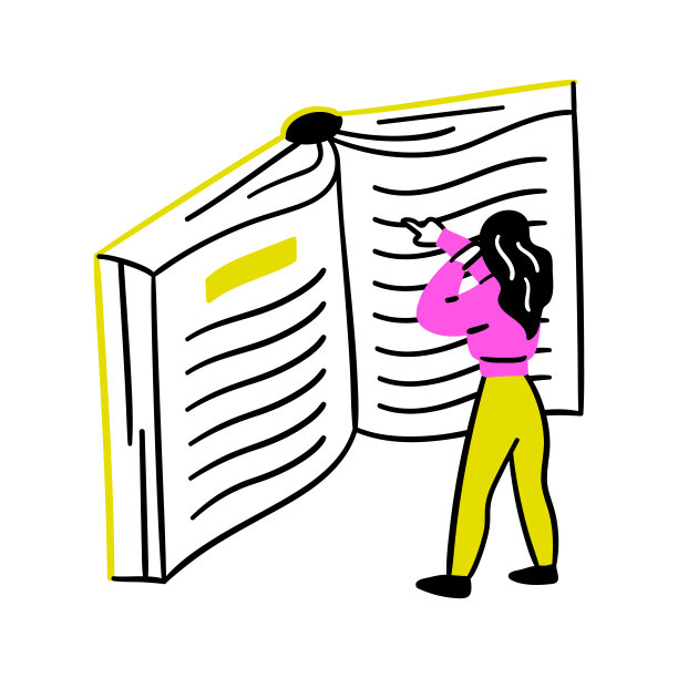 卡通色彩教育与自我发展理念场景与角色女孩。向量图片下载