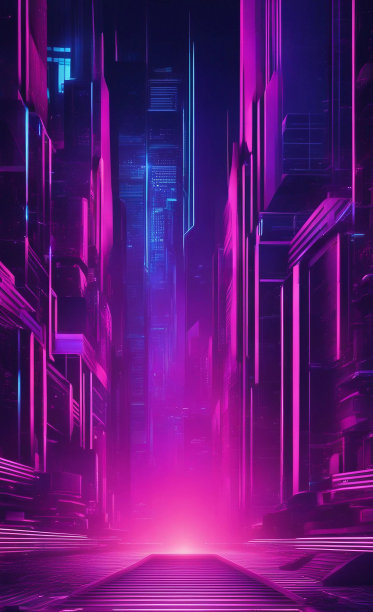 抽象技术蓝色背景几何，数字，网络。图片下载