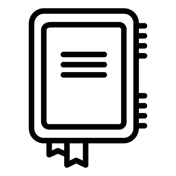 笔记本线路图标。记事本矢量插图隔离在白色。注意为和应用程序设计的大纲样式。图片下载