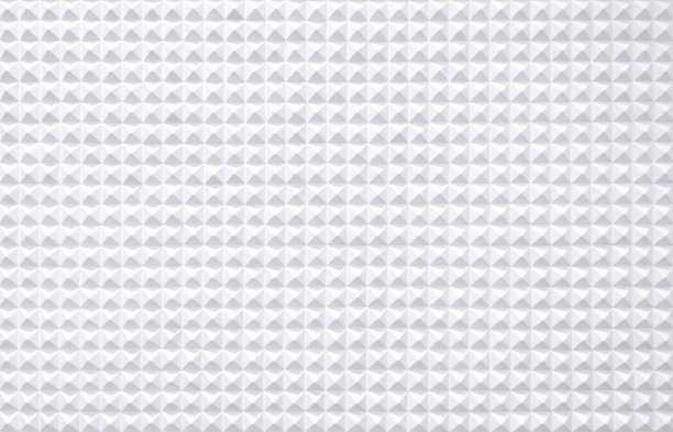 现代白色突出别针艺术风格或几何方形表面瓷砖设计创意细节图案纹理背景墙豪华酒店或会议厅室内装饰图片下载