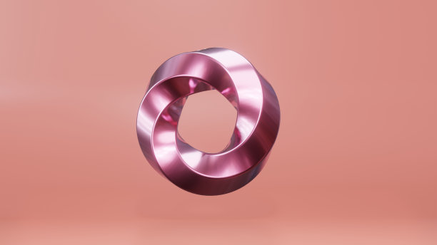 抽象螺旋形状的3D渲染由于其简单的形式在视觉上具有吸引力和迷人图片下载