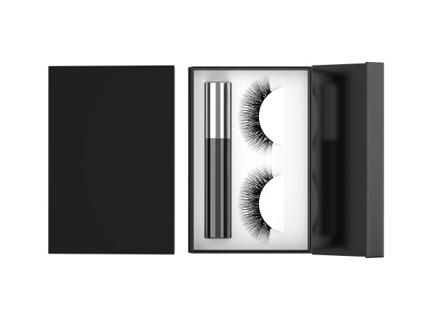 空白假睫毛包装盒模型。图片下载