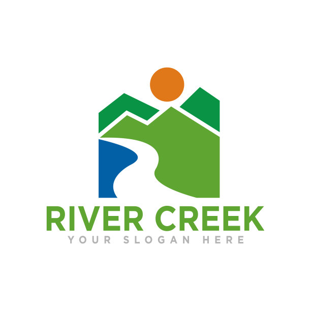 河溪设计插图图片下载