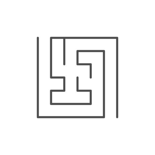 迷宫或迷宫线图标图片下载