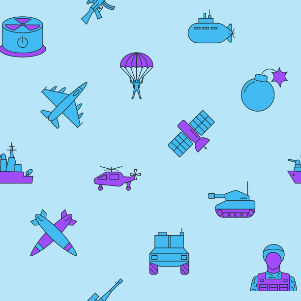 战争和军事无缝模式图片下载