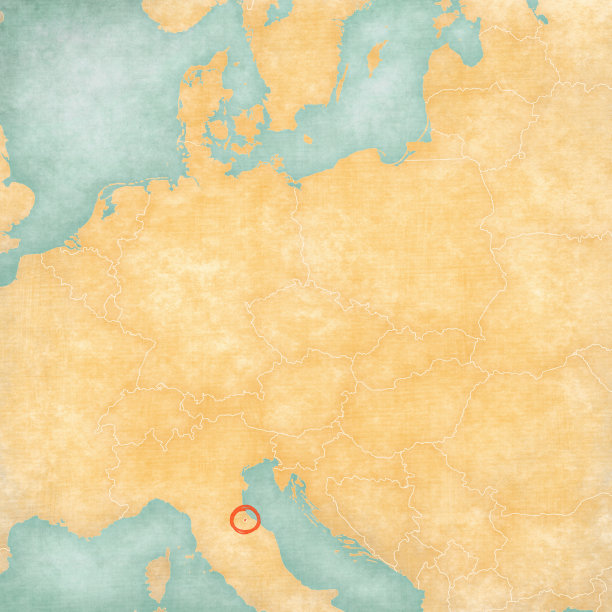 中欧地图-圣马力诺图片下载