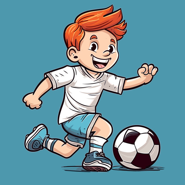 足球运动员手绘漫画足球运动员图片下载