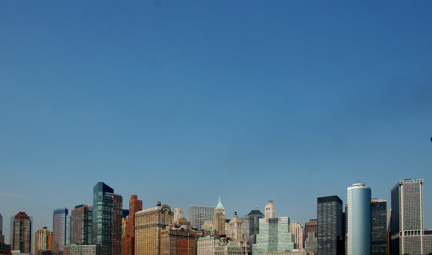 纽约市的天际线图片下载