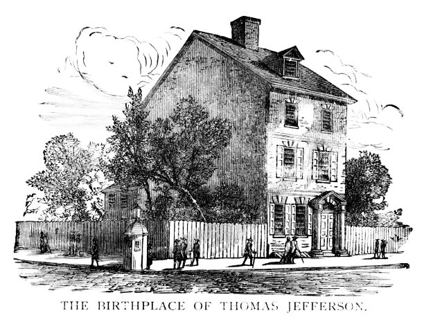 托马斯·杰斐逊的出生地弗吉尼亚州，美国开国元勋，第二任副总统，第三任总统图片下载
