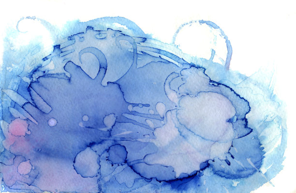 蓝色污点图片下载