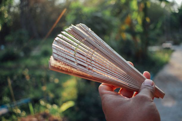 日式竹扇图片下载