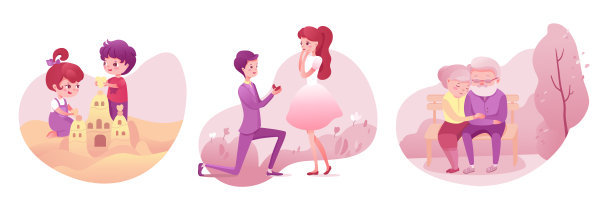 爱情和关系是两个年龄不同的人设定的，年老和年轻的情侣约会图片下载