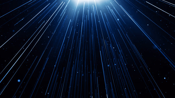 蓝色尘埃抽象光散景运动标题电影背景图片下载