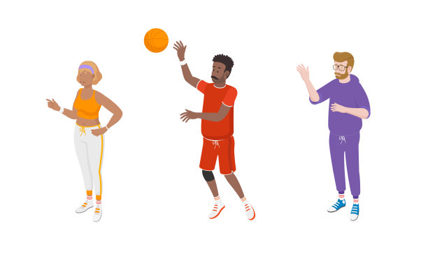 一组等距的人图片下载