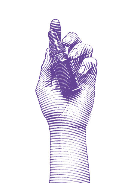 手握CBD油瓶和吸管图片下载