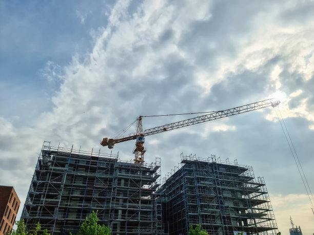 在德国城镇发现施工现场图片下载