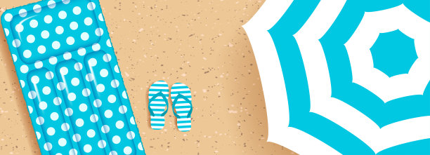 夏日沙滩背景图片下载