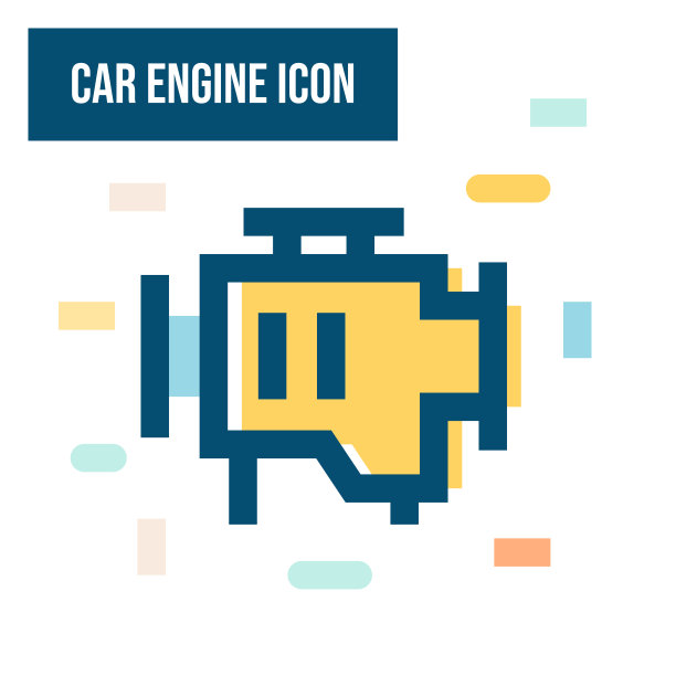 汽车发动机的图标图片下载