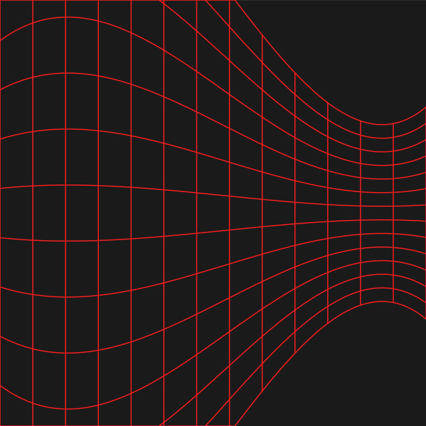 红色几何线框网格背景在白色黑色背景。图片下载