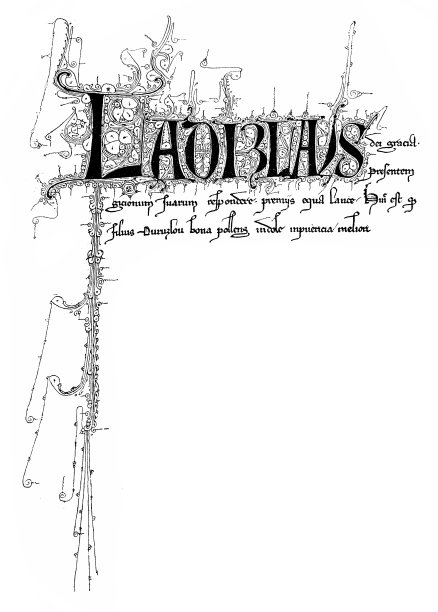 1274年匈牙利拉迪斯劳斯一世手稿的开始。图片下载