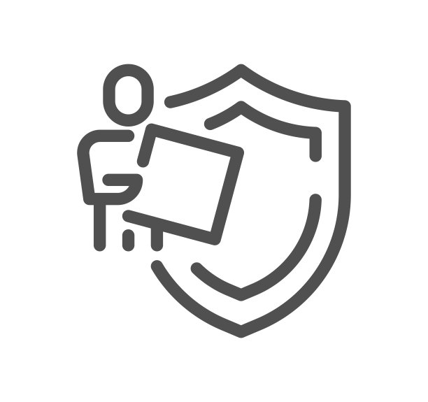 食品和包裹递送相关图标。图片下载