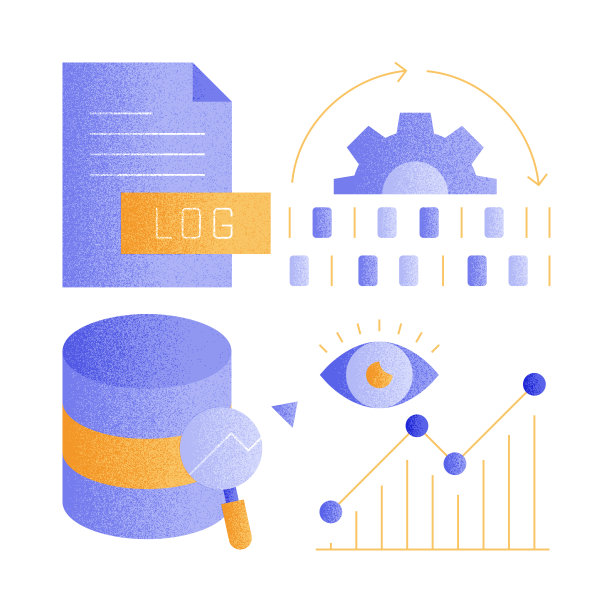 数据分析相关矢量图标。图片下载