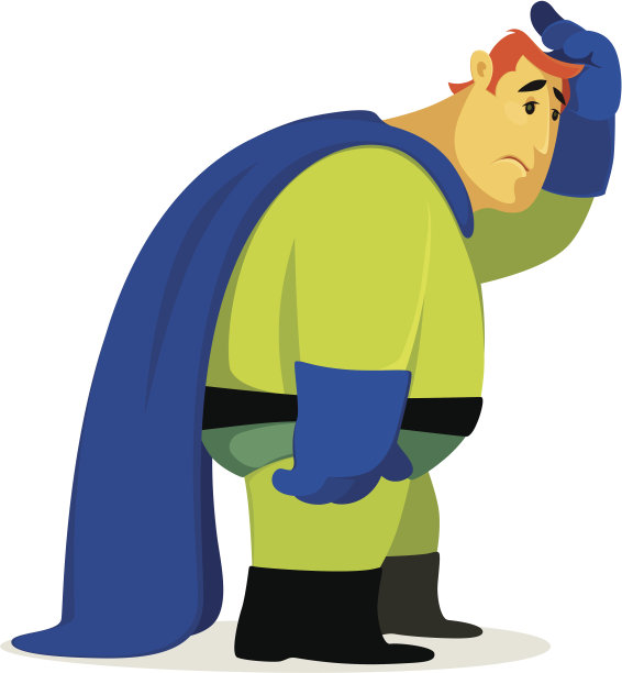 抑郁的超级英雄图片下载