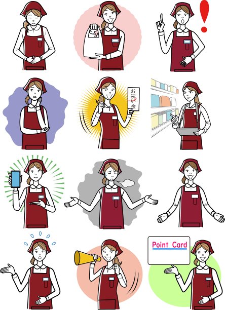 插图组的女员工图片下载