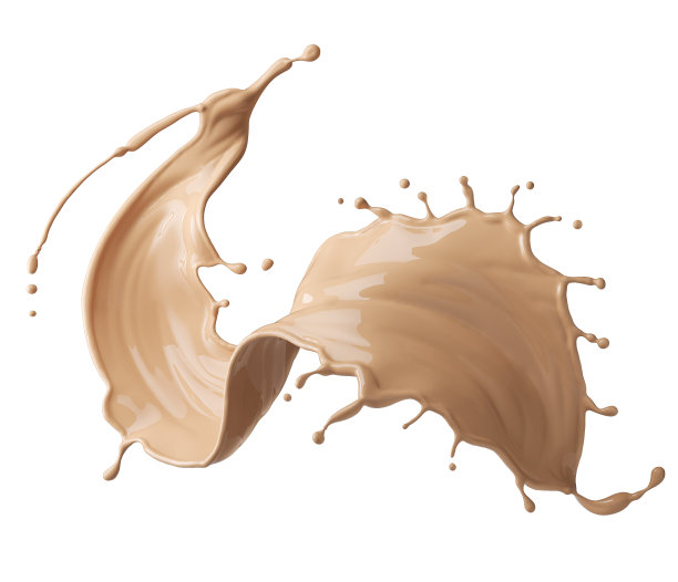 化妆液、粉底、飞溅霜。图片下载