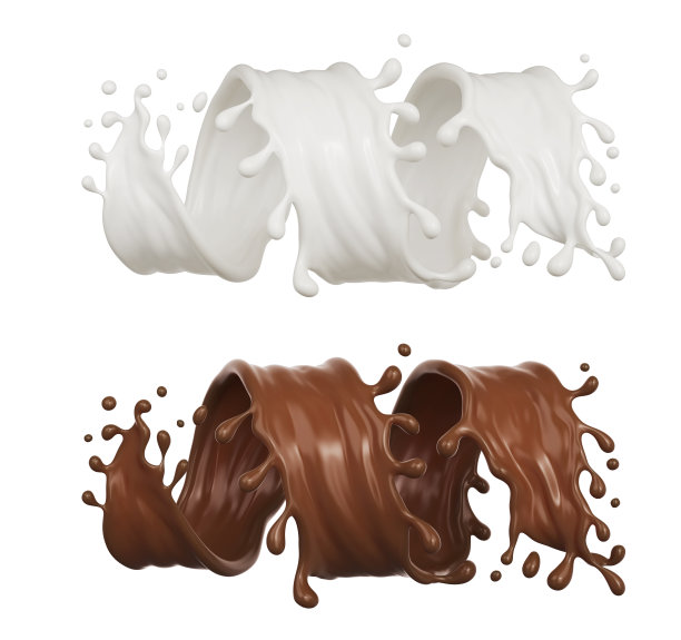 巧克力或可可加牛奶。图片下载