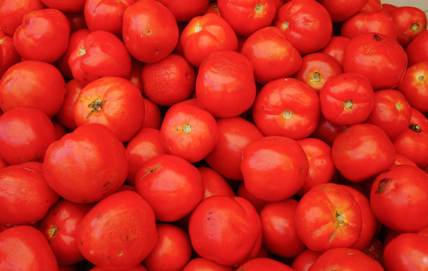 市场上新鲜的红西红柿图片下载