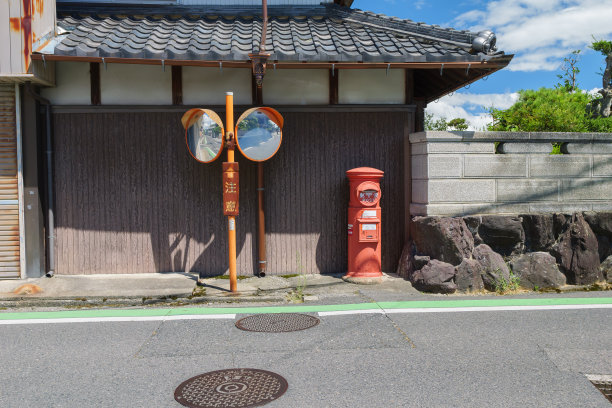 乡村民居景观，日本滋贺，2023年8月5日图片下载