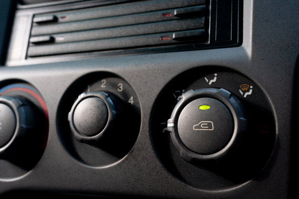 现代汽车空调系统近景图。图片下载