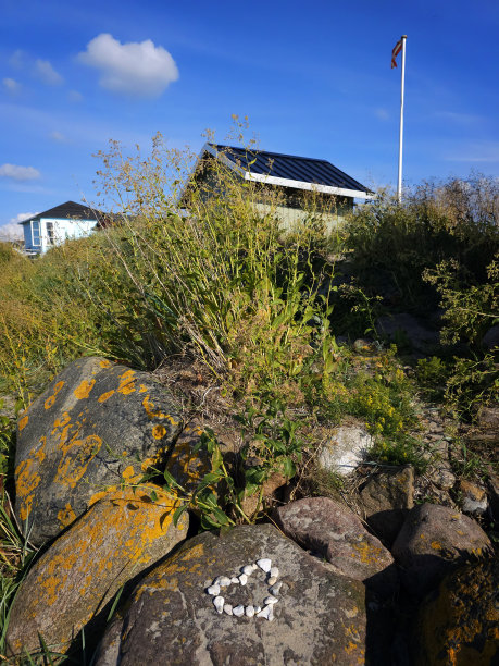 在沙丘的避暑别墅度假图片下载