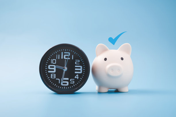 存钱罐和复选标记图标，用于金融业务投资，增长的钱，人们存钱，为未来存钱，储蓄和投资的想法图片下载