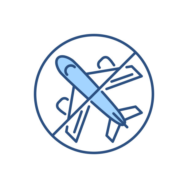 避免旅行相关的矢量图标图片下载